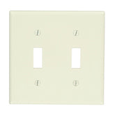 Leviton 78009 2-Gang Toggle Device Switch Wallplate